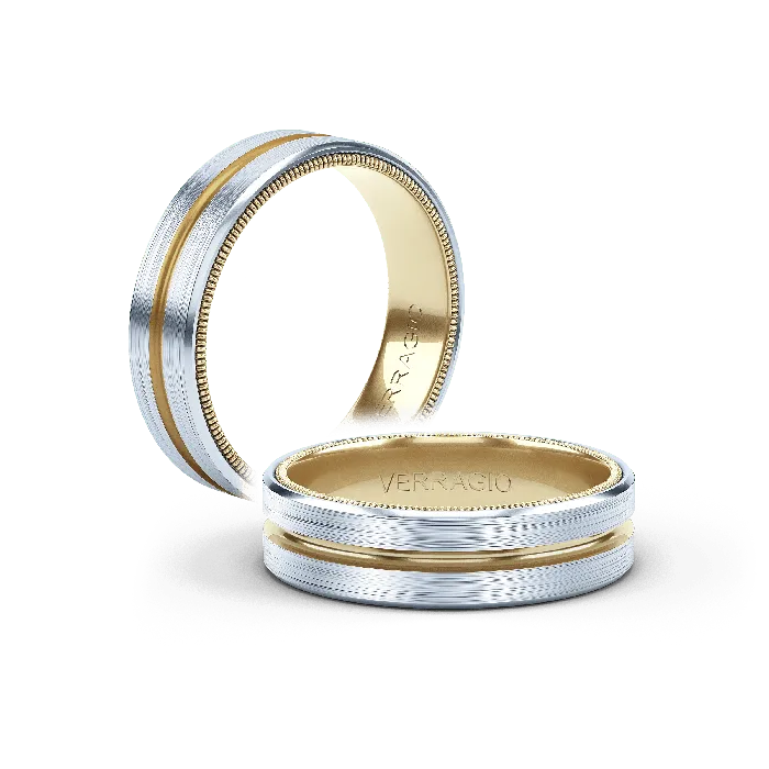 International Diamond Center Verragio Mens Band VW612118k Yellow Gold Rings
