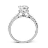 Rings International Diamond Center Simon G Round Cut Hidden Halo Engagement Ring Setting 029CTW