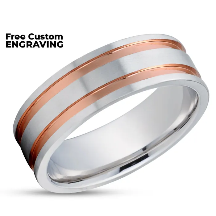Rings Matte Finished Wedding Ring White Gold Ring Rose Gold Wedding Ring 14k Gold Ring Clean Casting Jewelry