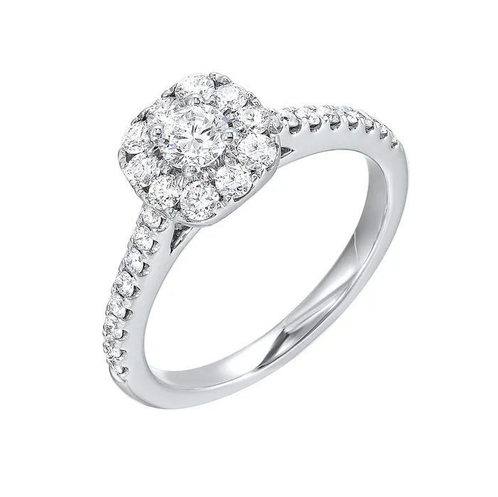 Shop IDC estore Rings Halo Complete Engagement Ring 087