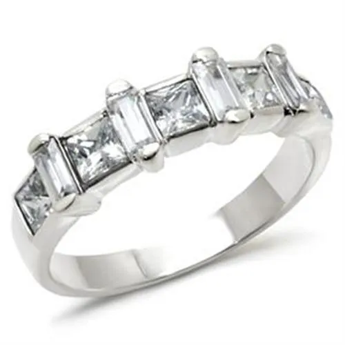 Alamode Rings LOAS725 HighPolished 925 Sterling Silver Ring with AAA Grade CZ in Clear Alamode Rings LOAS725 HighPolished 925 Sterling Silver Ring with AAA Grade CZ in Clear