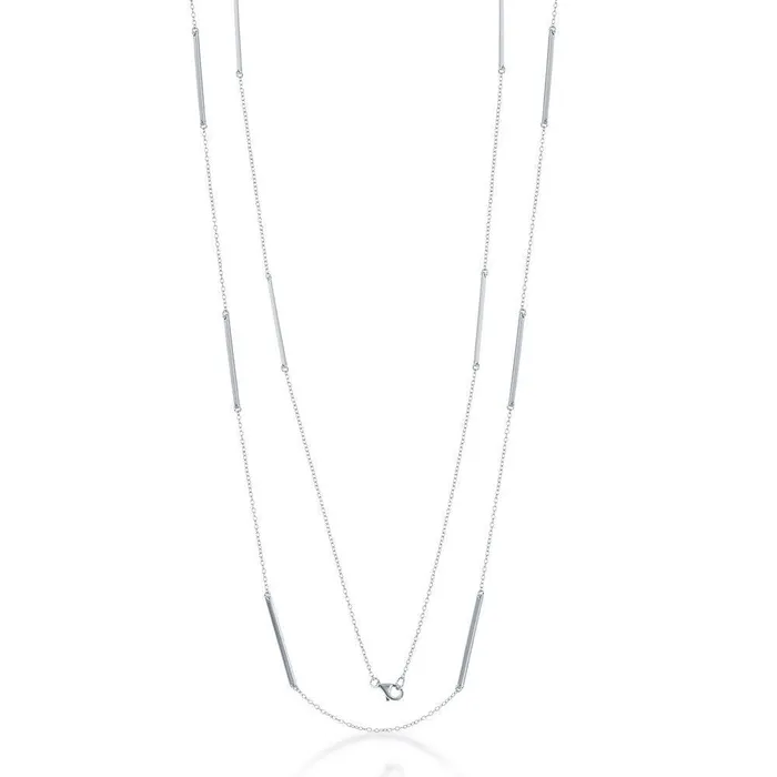 Classic Necklaces Sterling Silver Multiple Bar Necklace