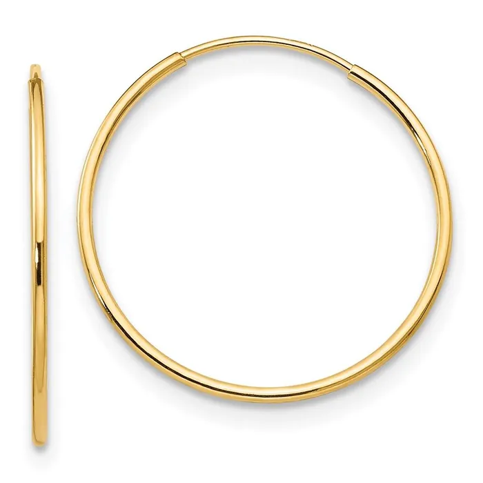 Earrings Jewelry Madi K Kids 14k 1mm Hoop Earrings