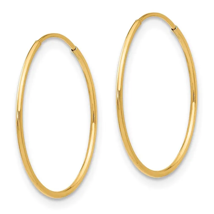 Earrings Jewelry Madi K Kids 14k 1mm Hoop Earrings