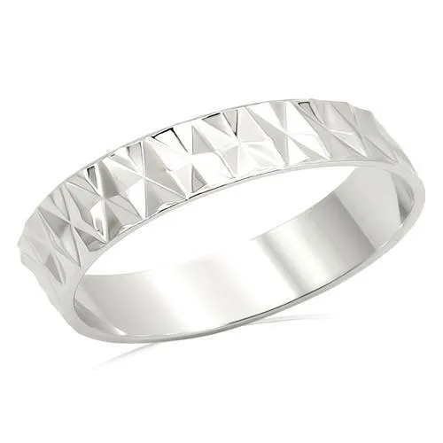 Rings Alamode LO980 Imitation Rhodium Brass Ring with No Stone