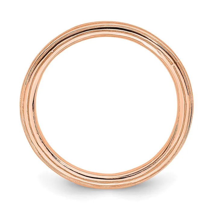 Stackable Expressions Rings Sterling Silver Stackable Expressions Pinkplated Stepdown Ring QSK184 Stackable Expressions Rings Sterling Silver Stackable Expressions Pinkplated Stepdown Ring QSK184