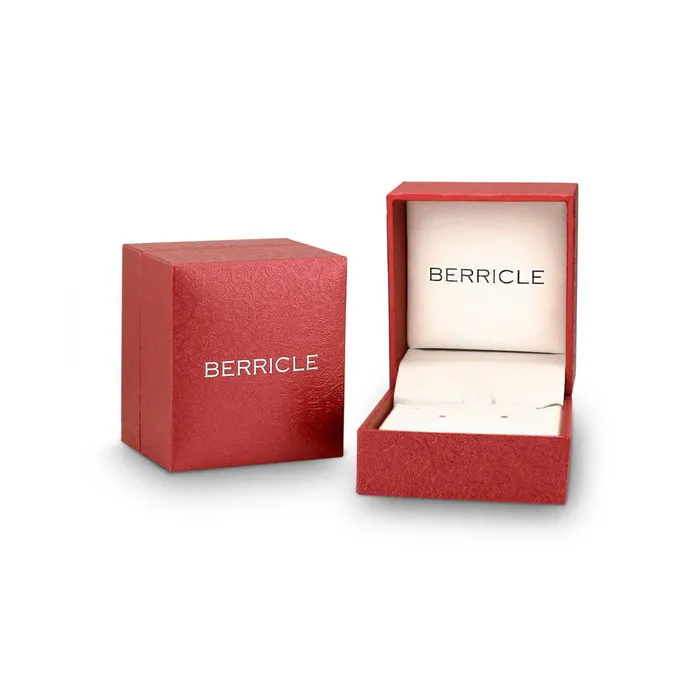 BERRICLE Necklaces Open Circle Bubble CZ Necklace in Sterling Silver