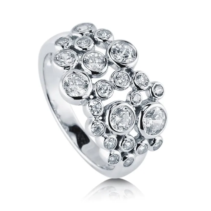 Bubble CZ Ring in Sterling Silver BERRICLE Rings