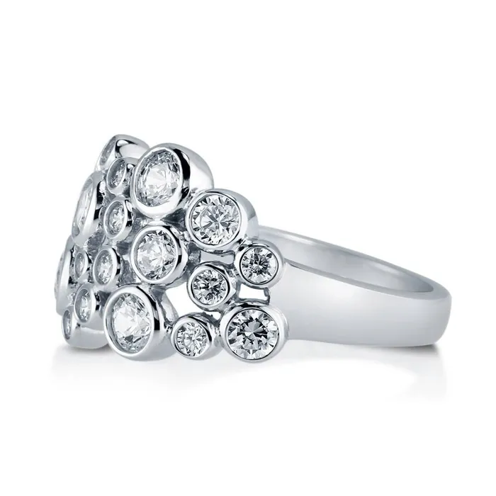 Bubble CZ Ring in Sterling Silver BERRICLE Rings