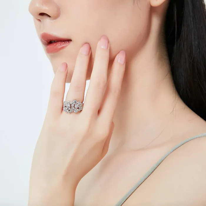 Bubble CZ Ring in Sterling Silver BERRICLE Rings