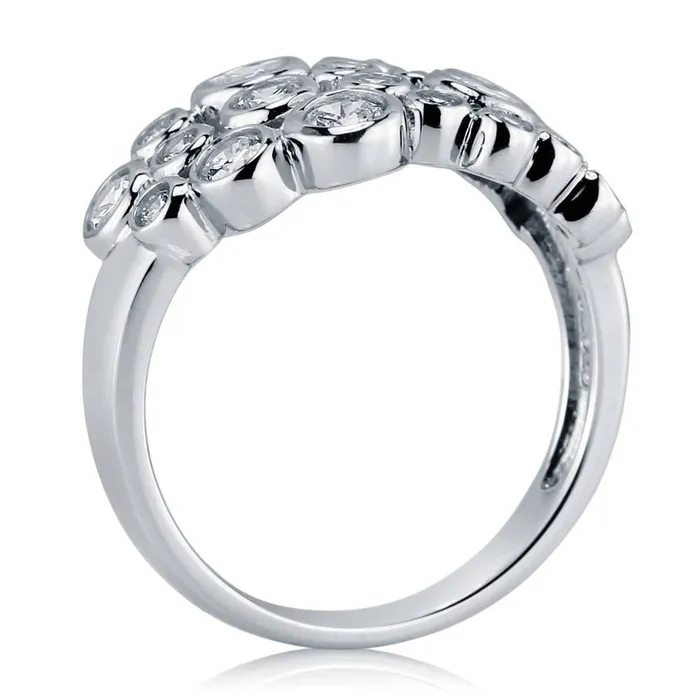 Bubble CZ Ring in Sterling Silver BERRICLE Rings