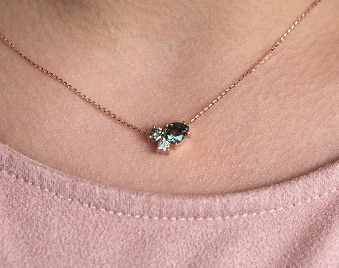 Cluster Necklace Diamond Necklace Capucinne Necklaces