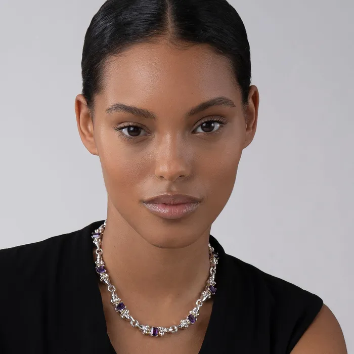 LAGOS Glacier Amethyst Caviar Beaded Necklace Necklaces LAGOS Glacier Amethyst Caviar Beaded Necklace Necklaces