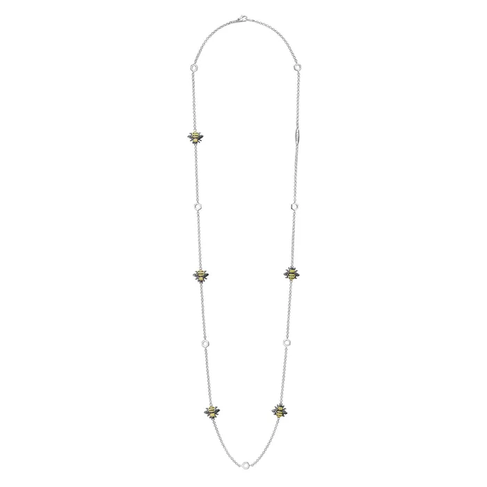 Lagos Necklaces Rare Wonders Five Station Honeybee Necklace Lagos Necklaces Rare Wonders Five Station Honeybee Necklace