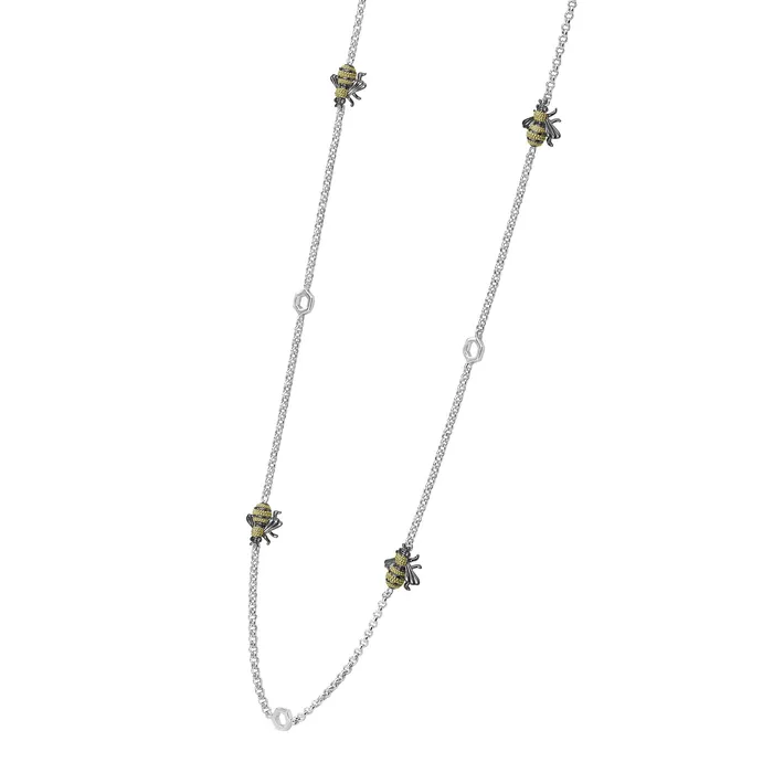 Lagos Necklaces Rare Wonders Five Station Honeybee Necklace Lagos Necklaces Rare Wonders Five Station Honeybee Necklace