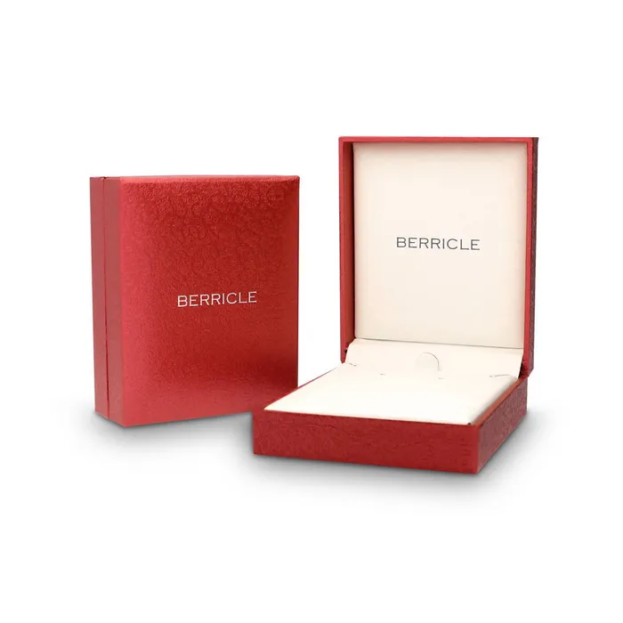 Necklaces BERRICLE Cluster Bar CZ Necklace in Sterling Silver