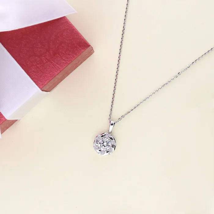 Necklaces BERRICLE Wreath Woven CZ Necklace and Earrings in Sterling Silver