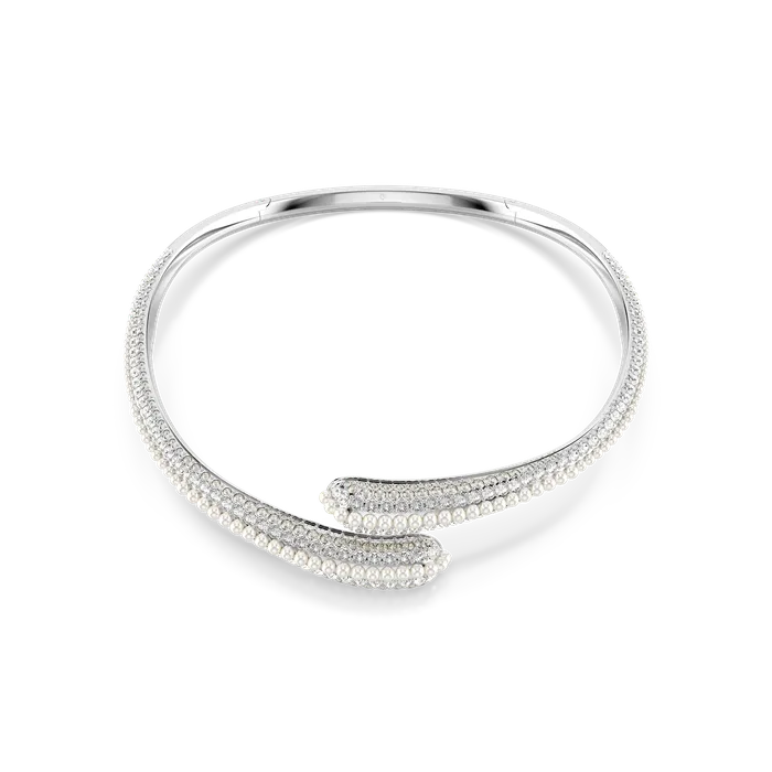 Necklaces Swarovski Sublima Necklace Crystal Pearl Round Cut White Rhodium Plated Swarovski Necklaces Swarovski Sublima Necklace Crystal Pearl Round Cut White Rhodium Plated Swarovski