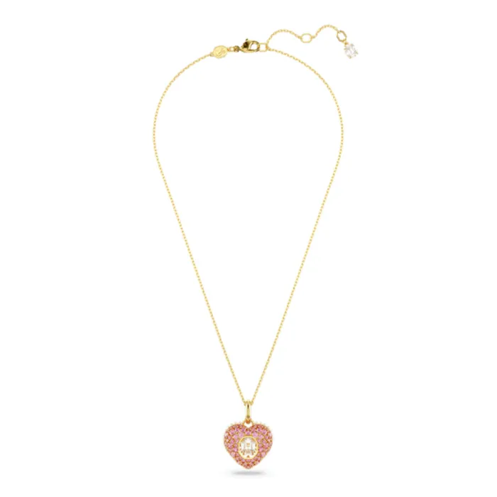 Swarovski Necklaces Swarovski Hyperbola pendant Octagon cut Necklace Crystal pearls Heart Pink Goldtone plated Swarovski Necklaces Swarovski Hyperbola pendant Octagon cut Necklace Crystal pearls Heart Pink Goldtone plated