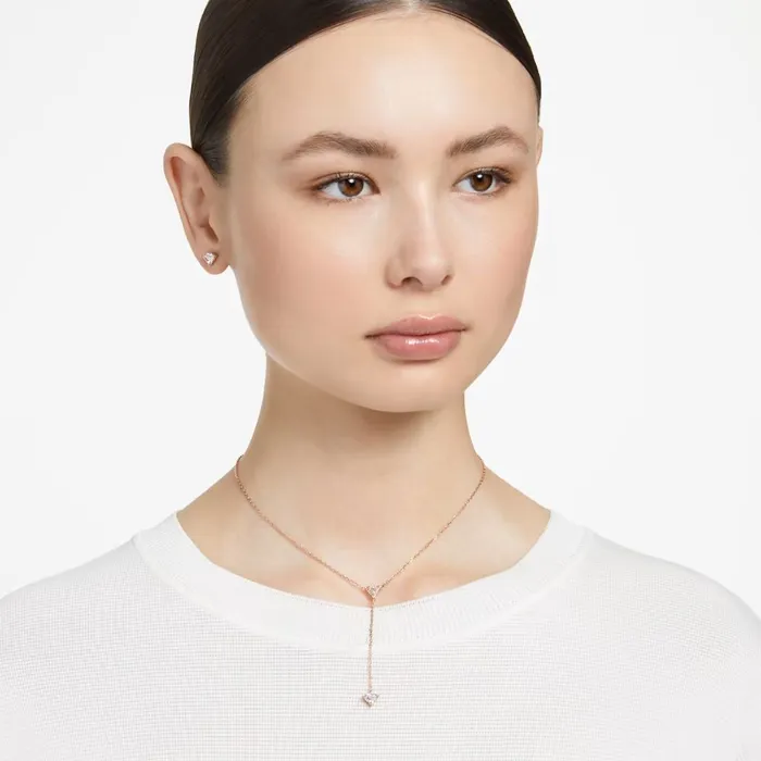 Swarovski Swarovski Ortyx Sets Necklace and Earrings Triangle cut White Rose goldtone plated ONE SIZE Earrings Swarovski Swarovski Ortyx Sets Necklace and Earrings Triangle cut White Rose goldtone plated ONE SIZE Earrings